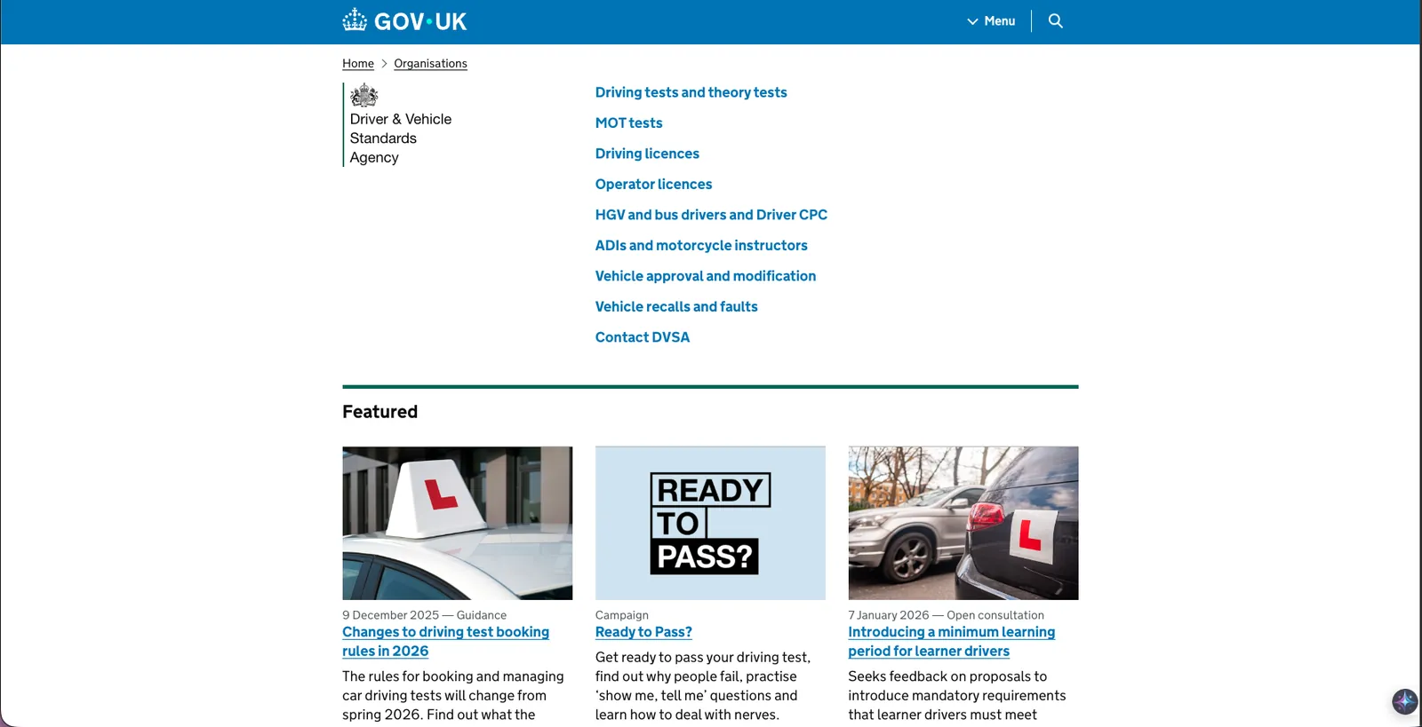 Screenshot of UK Government - 2