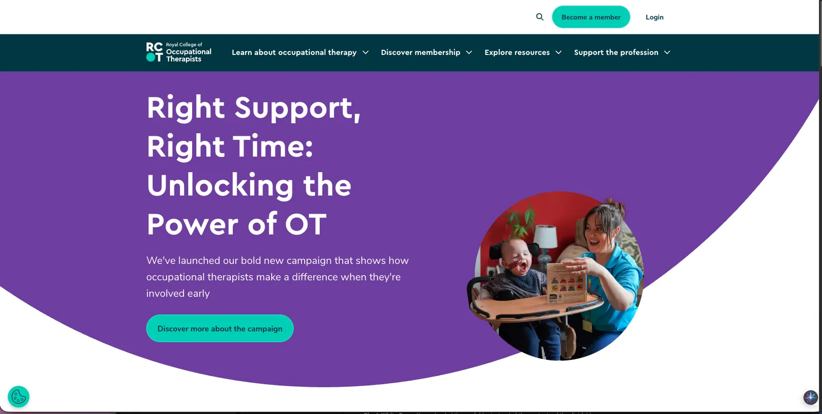 Screenshot of UK Professional Health Body - 1